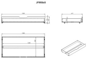 Biela rastúca detská posteľ z borovicového dreva s úložným priestorom s matracom/s roštom Jumper – Vipack