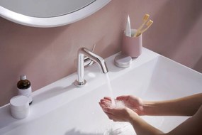 Hansgrohe Tecturis S, páková umývadlová batéria 110 Fine CoolStart EcoSmart+ bez odtokovej súpravy, chrómová, HAN-73321000
