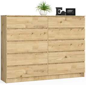 Komoda Kurtinaitis 10SZ (dub artisan). Vlastná spoľahlivá doprava až k Vám domov. 1070746