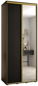 Skriňa 45 Canaris 3 130 čierna/gold