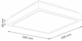 Stropné svietidlo KAZIMIERZ 2xE27/20W/230V 29,5x29,5 cm čierna