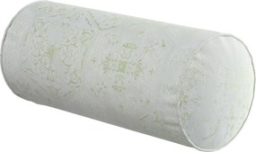 Jednoduchý valcový vankúš farba produktu zelená látka lesklá, zapletaná, vzorované