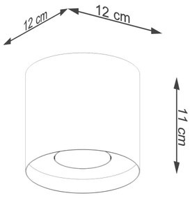 Sollux SL.1282 - Bodové svietidlo MIKA 1xGU10/10W/230V šedá
