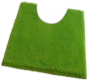 ROUTNER Kúpeľňová predložka UNI COLOR Zelená neon 20120 - Zelená neon / 60 x 60 cm WC s výkrojom 20120