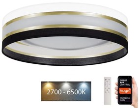 Belis LED Stmievateľné stropné svietidlo SMART CORAL 24W/230V Wi-Fi Tuya čierna/biela +DO BE0877