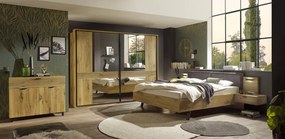 Posteľ s nočnými stolíkmi Trattino 180x200 cm, s osvetlením