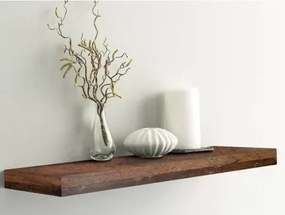 Polica na stenu Shelvy 60 cm, vintage optika dreva%