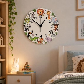 Detské nástenné hodiny so zvieratkami | TIKARI: 30 cm 4797-115355 HLC91090