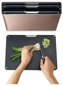 Dosky v súprave 4 ks so stojanom 7x35.5 cm Folio – Joseph Joseph