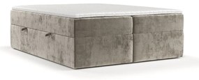 Svetlohnedá boxspring posteľ s úložným priestorom 180x200 cm Yoko – Maison de Rêve