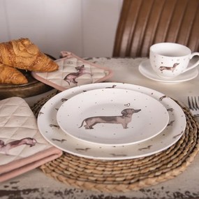 Porcelánový hrnček s jazvečíkom Dachshund Love - 12 * 8 * 10 cm / 300 ml