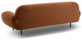 Terakotová pohovka z textílie buklé 208 cm Poppy – Micadoni