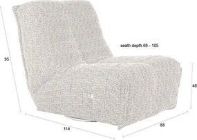 Béžové polohovacie relaxačné kreslo Hamilton – Dutchbone