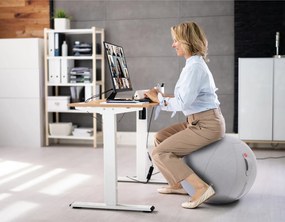 Ergonomická lopta na sedenie ORBIX, sivá