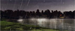 Obraz - Daždivý večer (120x50 cm)