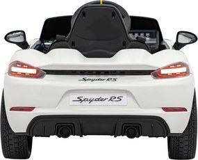 Elektrické autíčko Porsche Spyder RS 718 Lakier biele