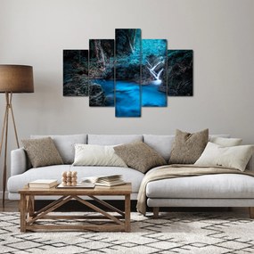 Obraz - Magická noc v tropickom lese (150x105 cm)