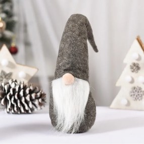 Vianočný škriatok WINTER GNOME 30 cm, sivý