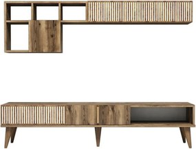 Milan TV stena z orechového dreva