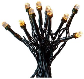 Eglo - LED Vonkajšia vianočná reťaz DIAMOND 200xLED/1 funkcia 20m IP44 teplá biela