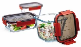 Simax 7606/L sklenená dóza s klik-klak vekom, 0,5 l