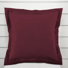 Biante Dekoračná obliečka na vankúš s lemom Rongo RG-085 Tmavá bordó 45 x 45 cm