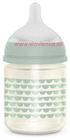 SUAVINEX - fľaša sklo BONHOMIA 120 ml  fyziologická SX PRO + 0 SF - zelená