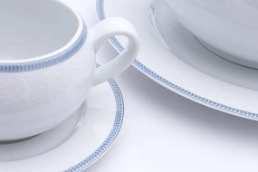 Jídelní souprava, karlovarský porcelán, Thun, Opal, krajka, 25 dílná