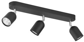 Bodové svietidlo TOP 3xGU10/10W/230V čierna