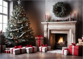 Sklenený obraz - Vianoce (70x50 cm)