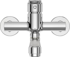 Mereo Pego, drezová nástenná batéria, 150 mm, s ramienkom plochým rovným 250 mm, chróm, MER-CB30201P
