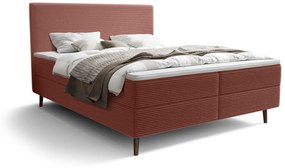 Jednolôžková posteľ 120 cm Napoli Bonell (terakota) (s roštom, s úl. priestorom). Akcia -20%. Vlastná spoľahlivá doprava až k Vám domov. 1082436