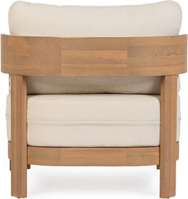 Drevené záhradné kreslo v prírodnej farbe Pablo – Bizzotto