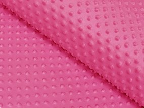 Biante Detská obliečka na vankúš Minky 3D bodky MKP-020 Ružovo fialová 35 x 45 cm