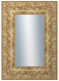 DANTIK - Zrkadlo v rámu, rozmer s rámom 50x70 cm z lišty KŘÍDLO ozdobné zlaté (2890)