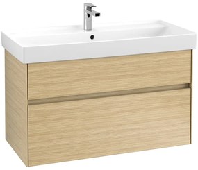 VILLEROY &amp; BOCH Collaro závesná skrinka pod umývadlo, 2 zásuvky, 954 x 444 x 546 mm, Nordic Oak, C01100VJ