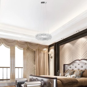 Toolight Toolight, LED závesné svietidlo 47cm, 36W, 4000K, MS016-CP, chrómová, OSW-09628