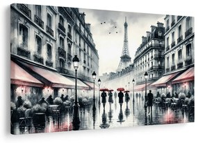 Obraz večerná prechádzka Parížou