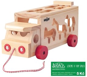 Kamión s vkladacími tvarmi – zvieratká