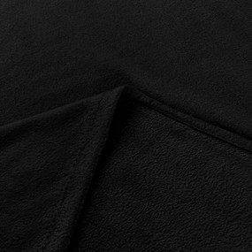 Goldea polar fleece antipilling - čierny 150 cm