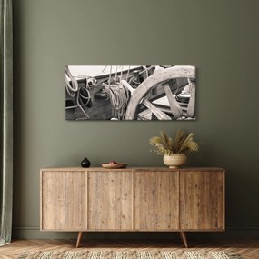 Obraz - Kormidlo plachetnice (120x50 cm)