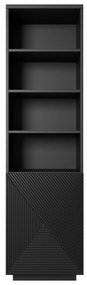 Regál Asha 50 cm - čierny mat