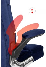 Kancelárska stolička London modrá