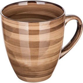 Banquet 6-dielna sada keramických hrnčekov PALAS, 400 ml, hnedá