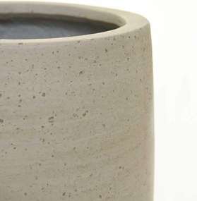 Dizajnový kvetináč SASSO, vláknocement, 32x28 cm, béžový