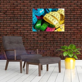 Sklenený obraz farebných metrov (70x50 cm)