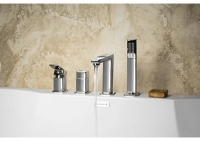 Sapho - Vaňová batéria 4-otvorová TURSI, lesklý chróm