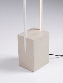 Moderná stojaca lampa Lithos Biela