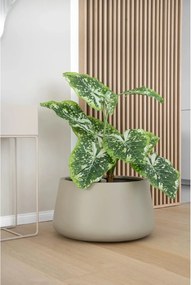 Kvetináč GORDO, sklolaminát, výška 29 cm, béžový