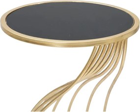 Okrúhly odkladací stolík so sklenenou doskou ø 35 cm Flush – Mauro Ferretti